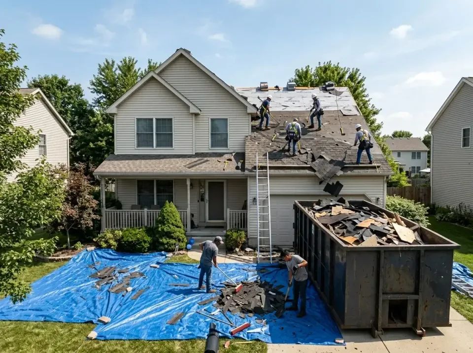 roof-replacement-debris-remova-004 — frequently asked questions, Cheapest Dumpster Rentals in Plainfield Village, CT